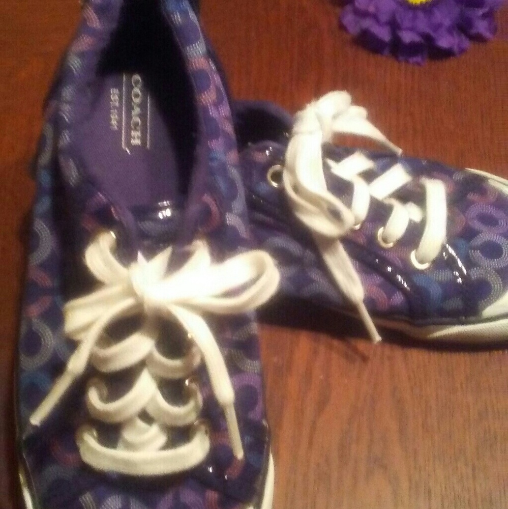 Coach sneakers, gently worn